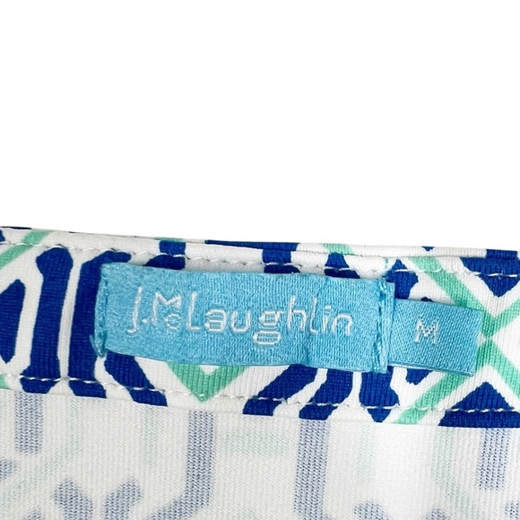 J. MCLAUGHLIN Short Sleeve Knit Patterned Dress Size Medium - Picture 4 of 6